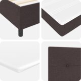 Box Spring Krevet s Madracem Tamnosmeđi 80x200 cm Tkanina | shoptok.hr