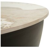 Mauro Ferretti Rjava kovinska okrogla klubska mizica ø 73 cm Glam – | Shoptok.si