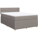 Maison Chic Box spring postelja - Vzmetna postelja z vzmetnico taupe 140x190 cm blago SL11743, (21882447) | Shoptok.si