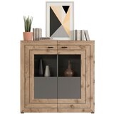 MID.YOU Dnevni Regal Freno, Barva Hrasta, Siva | Shoptok.si