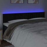 Uzglavlje crno 180x5x78/88 cm baršunasto | shoptok.hr