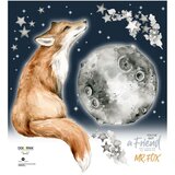 Dekornik zidna samoljepljiva naljepnica s lisicom Mr. Fox | shoptok.hr