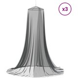  Mreža za komarce za krevet 3 pcs 156 mesh Crna ⌀56 x 220 cm | shoptok.hr