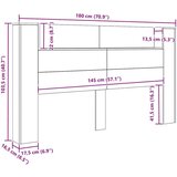  Uzglavlje Staro drvo 180 x 17 x 104 5 cm Konstruirano drvo | shoptok.hr
