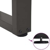  Noge za klubsko mizico v obliki črke V 2 kosa antracit 40 x (30-31,3) cm jeklo, (22123719) | Shoptok.si