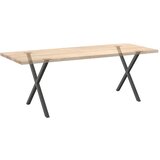  Noge za blagovaonski stol u obliku slova X, 2 kom, antracit, 70 x (72-73) cm, čelik | shoptok.hr