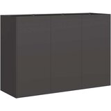 Maison Chic Cvetlični Lonec - Cvetlično korito Black 120x40x80 cm Hladno valjano jeklo, (21788571) | Shoptok.si