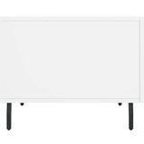 vidaXL klubske mizice 2 kosa bele 50x50x40 cm inženirski les | Shoptok.si