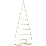 vidaXL Kovinsko božično drevesce Zlata 125 cm Jeklo s prašnim premazom | Shoptok.si
