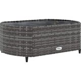  4-dijelni set vrtnih sofa od poliratana s jastucima sivi | shoptok.hr