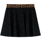  Dječja suknja s uzorkom leoparda na pojasu crna 128 | shoptok.hr