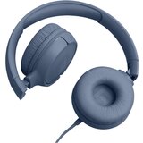 JBL Tune 520C USB-C plave boje kabelske slušalice na ušima | shoptok.hr