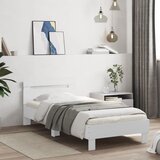  Okvir za krevet s uzglavljem bijeli 75x190 cm konstruirano drvo | shoptok.hr