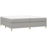  Okvir za krevet s oprugom svjetlosivi 200 x 200 cm od tkanine | shoptok.hr