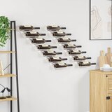  Zidni stalak za vino za 7 boca 2 kom bijeli metalni | shoptok.hr