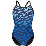 Arena Sportski kupaći kostim 'SURFS UP' mornarsko plava / svijetloplava / crna