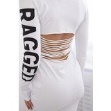Kesi Ragged Dress White | Shoptok.si
