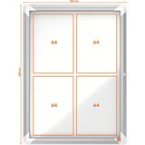  Tabla oglasna nobo magnetna zunanja s ključem 4xa4 494x668mm 1902577 NOBO TABLE Cene