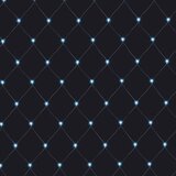 Dekortrend Novogodišnja LED svetleća mreža hladno bela 1x2m za spoljašnju i unutrašnju upotrebu sa providnim kablom | ePonuda.com