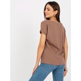 BASIC Feel Good T-shirt-B-014.59-brown | Shoptok.si