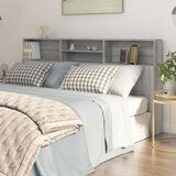 Maison Chic vzglavna omarica - nočna omarica - posteljna omarica siva sonoma 200x19x103,5 cm, (21705794) | Shoptok.si