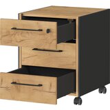 Germania Antracitno siva/v naravni barvi omarica v hrastovem dekorju 42x54x49 cm Podium – | Shoptok.si