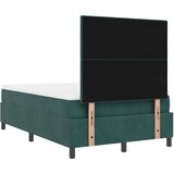  Okvir kreveta s madracem tamnozelene boje 120x200 cm baršun | shoptok.hr