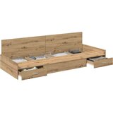  S uzglavljem Umjetnička hrastovina 80 x 200 cm Konstruirano drvo | shoptok.hr