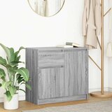 vidaXL Komoda s predalom siva sonoma 71x35x65 cm inženirski les Cene