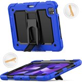 NIKCORP Ovitek za iPad Air 5 / Air 4 / Pro 11 s stojalom, držalom za pisalo in naramnim trakom, trislojna zaščita, modre barve, (5000139013) | Shoptok.si