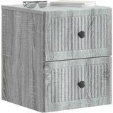  Noćni ormarić za montažu na zid Siva sonoma 33 x 34,5 x 40 cm | Eponuda.com