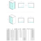 Copen stakleni paravan concept atlas 120x195cm staklo 6mm providno (C-02-4120) | Eponuda.com