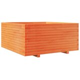  Vrtna sadilica voštano smeđe boje 100x100x49,5 cm od borovine | shoptok.hr