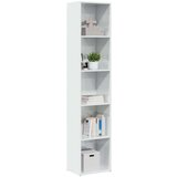 vidaXL Regal za knjige sjajni bijeli 40x30x189 cm konstruirano drvo | shoptok.hr