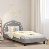  Otroški posteljni okvir z vznožjem Svetlo siva 80 x 200 cm, (5000104676) | Shoptok.si