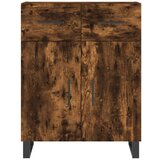  Visoka komoda dimljeni hrast 69 5x34x180 cm konstruiranog drva | shoptok.hr