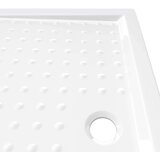  Podloga za tuširanje s točkicama bijela 70 x 100 x 4 cm ABS | shoptok.hr