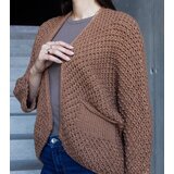Gemre Dark Beige Nira Wrap Cardigan | shoptok.hr
