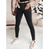 DStreet Spodnie damskie SLIMLEGS jeansowe czarne Cene