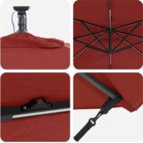  Senčnik Terakota 249 x 249 x 250 cm Poliester in aluminij, (5000206297) | Shoptok.si