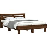  Okvir za krevet s uzglavljem i LED boja hrasta 120x190 cm | shoptok.hr