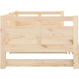  Izvlečna dnevna postelja trdna borovina 2x(80x200) cm, (20684601) | Shoptok.si