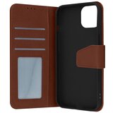 AVIZAR Usnjena torbica za iPhone 14 Pro Max, vrhunska kakovost, šivi in magnetni zavihek - rjava, (20691171) | Shoptok.si