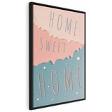  Slika - Inscriptions: Home Sweet Home (1 Part) Vertical 80x120 U crnom drvenom okviru | shoptok.hr