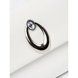 Shelvt White clutch bag with silver elements | Shoptok.si