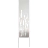 vidaXL Privatnost u vrtu Srebrno 32 x 140 cm Nehrđajući čelik | shoptok.hr