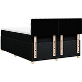  Krevet s oprugama i madracem crni 160x200 cm od tkanine | shoptok.hr