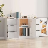  Komode bijela 3 kom od konstruiranog drva | shoptok.hr