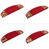  Otirači za stepenice samoljepljivi 5 kom 65x21x4 cm crveni | shoptok.hr