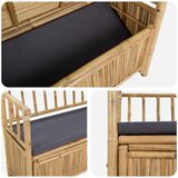  Klupa za vrtno skladištenje 110 x 47 x 80 cm Bambus Prirodna | shoptok.hr